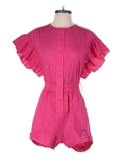 Pre-owned Saylor Romper In Pink