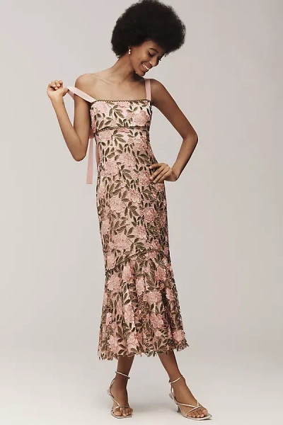 Saylor Sabella Sleeveless Midi Dress In Multicolor