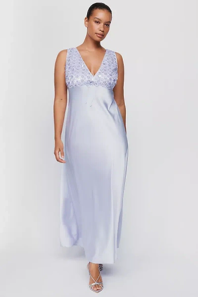 Saylor Serefina Slip Dress In Purple