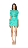 Saylor Seta Dress In Green