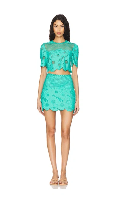 Saylor Seta Dress In Green