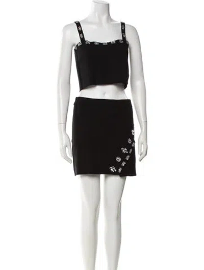 Pre-owned Saylor Skirt Set In Black