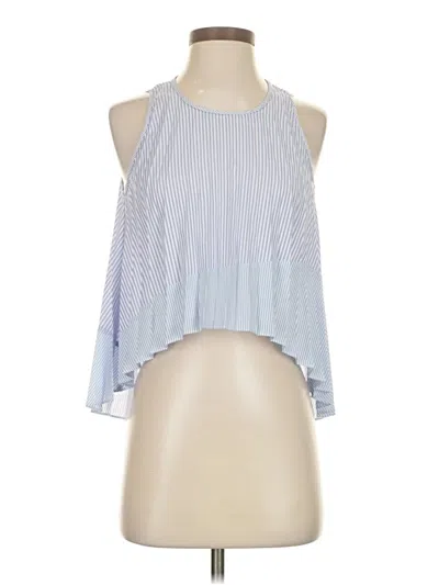 Pre-owned Saylor Sleeveless Blouse In Blue