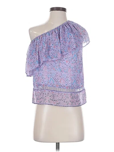Pre-owned Saylor Sleeveless Blouse In Purple