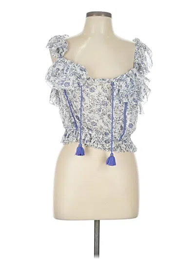 Pre-owned Saylor Sleeveless Blouse In Silver