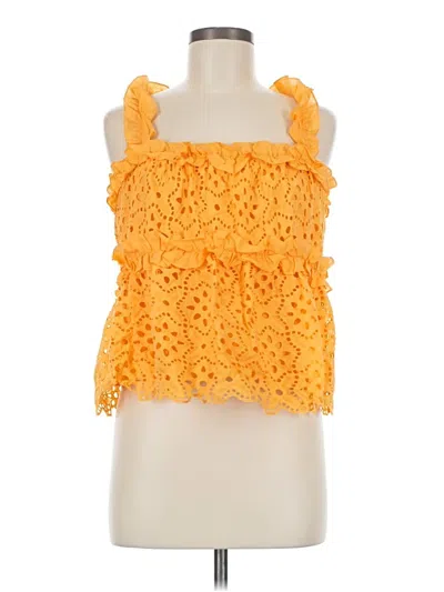 Pre-owned Saylor Sleeveless Blouse In Yellow