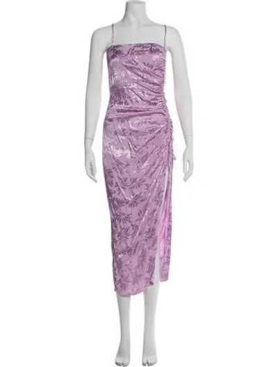 Pre-owned Saylor Square Neckline Long Dress W/ Tags In Purple