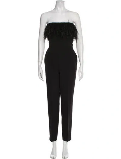 Pre-owned Saylor Strapless Jumpsuit In Blue