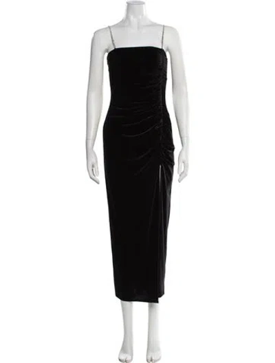 Pre-owned Saylor Strapless Midi Length Dress W/ Tags In Black