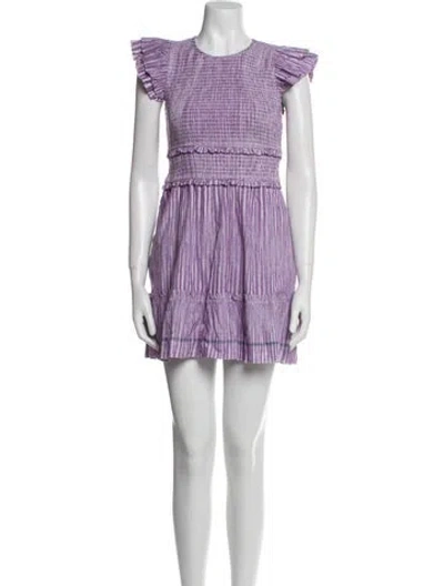 Pre-owned Saylor Striped Mini Dress In Multi