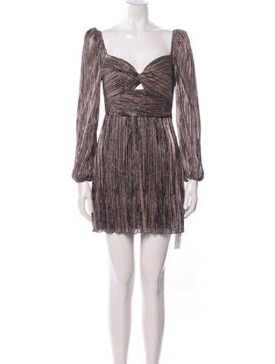 Pre-owned Saylor Striped Mini Dress In Multi