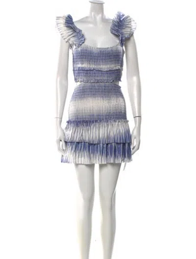 Pre-owned Saylor Tie-dye Print Mini Dress In Multicolor