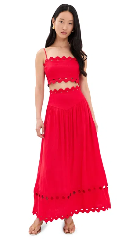 Saylor Tosca Set Cherry Red
