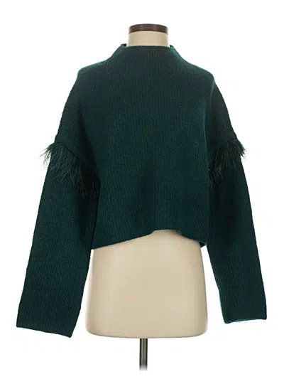 Pre-owned Saylor Turtleneck Sweater In Green