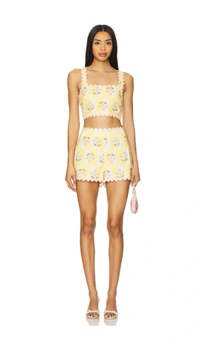 Saylor Vanka Romper In Multi