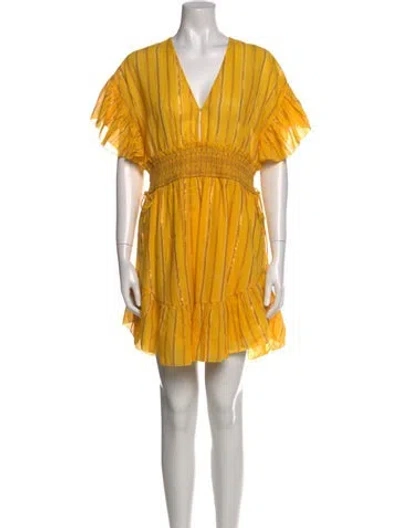 Pre-owned Saylor V-neck Mini Dress