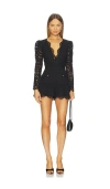 Saylor Wasena Romper In Black