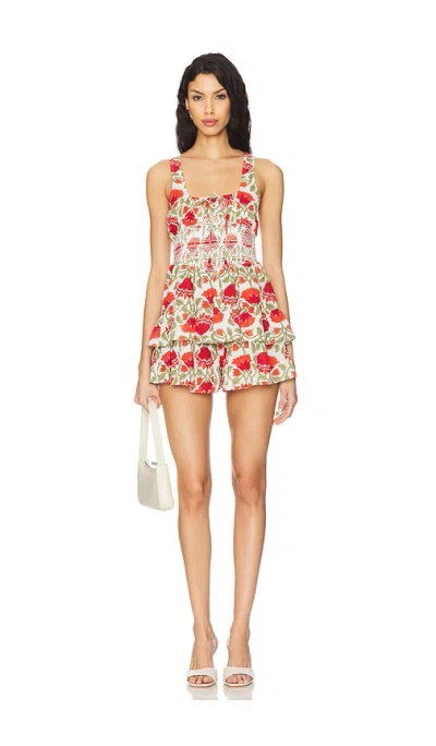 Saylor Zuza Romper In 碎花