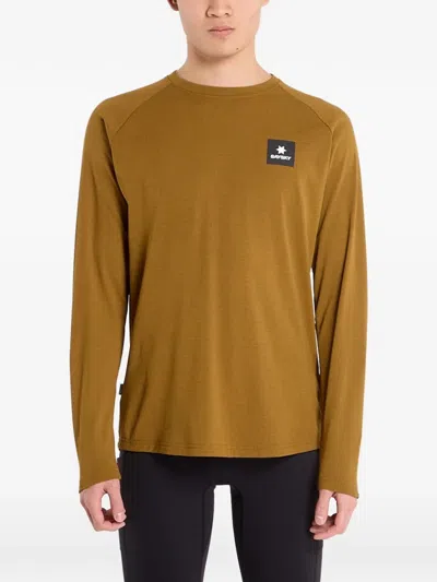 Saysky Blaze Long-sleeve T-shirt In Brown