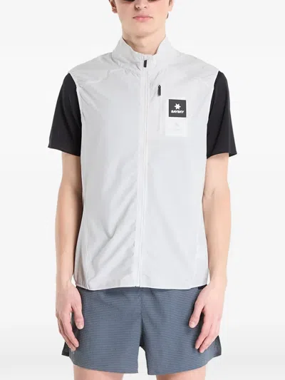 Saysky Clean Pace Flex Logo-patch Vest In Green