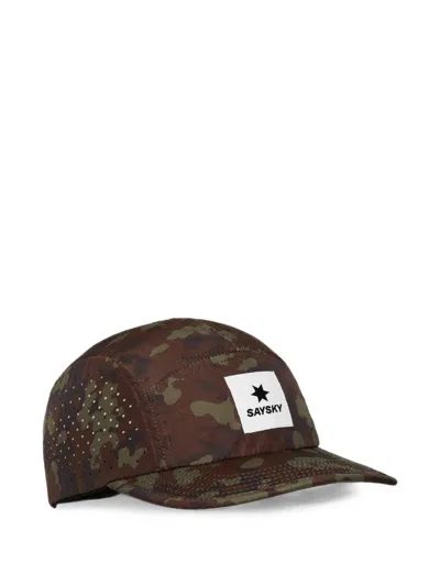 Saysky Combat Baseballkappe Mit Camouflage-print In Brown