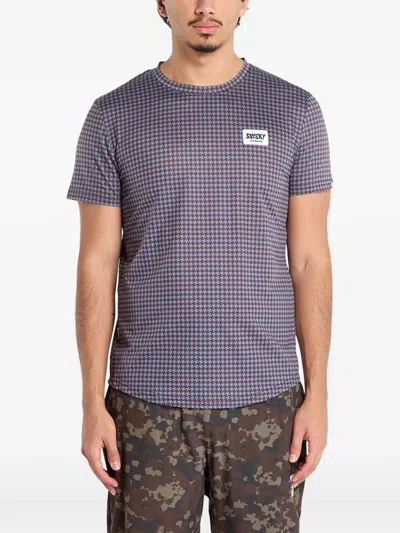 Saysky Houndstooth Combat T-shirt In Multi