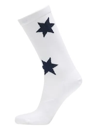 Saysky Star-print High Socks In White
