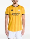 Saysky Stripe Combat T-shirt In Yellow