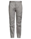 S.b. Concept S. B. Concept Man Pants Chocolate Brown Size 34 Cotton, Linen In Gray