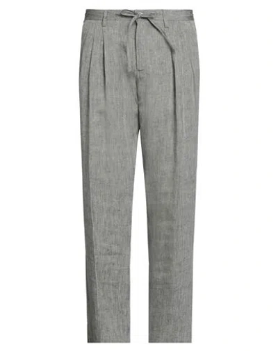 S.b. Concept S. B. Concept Man Pants Grey Size 32 Linen In Gray