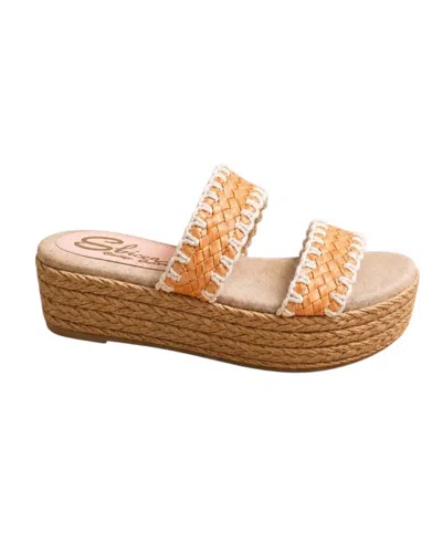 Sbicca Women's Annette Sandal In Orange In Multi