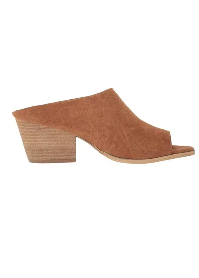 Sbicca Women's Jerome Peep Toe Heeled Slide In Tan In Multi