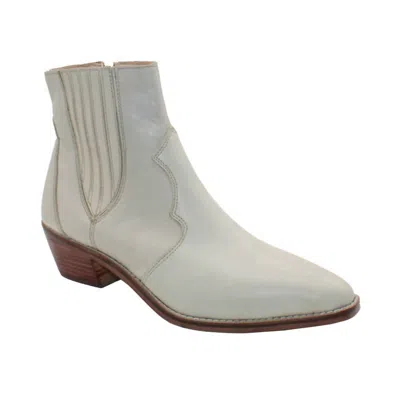 Sbicca Women's Peacemaker Chelsea Leather Bootie In Bone In Sand