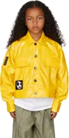 S.c. Ssense Exclusive Kids Yellow Mini Macro Jacket In Yellow