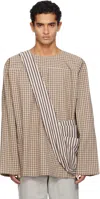 Sc103 Beige Radar Shirt In White