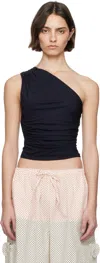 Sc103 Black Lense Top In Raven