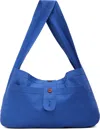 Sc103 Blue Cocoon Bag In Blue