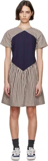 Sc103 Brown Ace Minidress