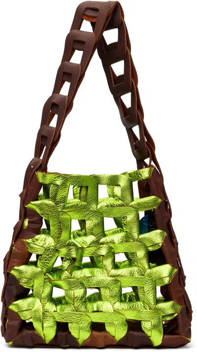 Sc103 Brown & Green Links Bag