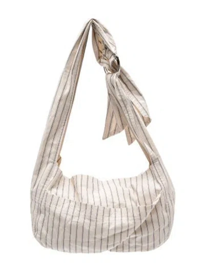 Pre-owned Sc103 Canvas Shoulder Bag In Neutral