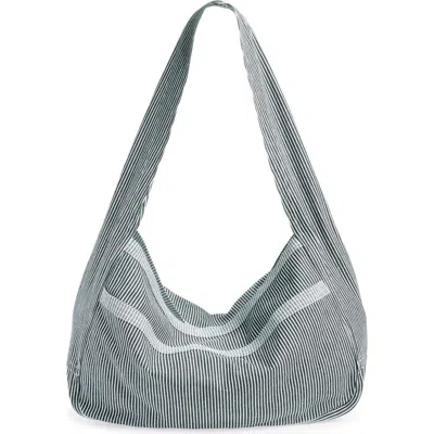 Sc103 Cocoon Sac Denim Shoulder Bag In Gray