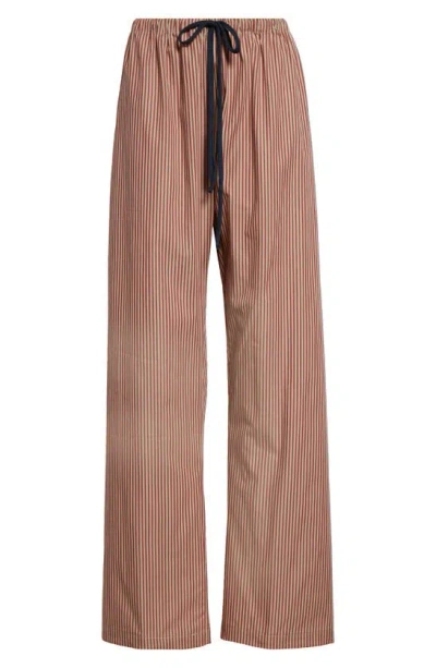 Sc103 Courier Cotton Pants In Burgundy