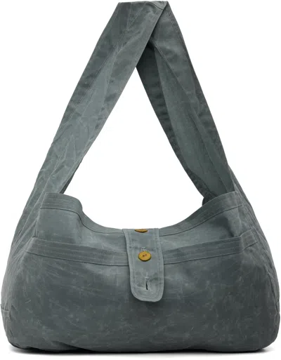 Sc103 Gray Cocoon Bag In Blue
