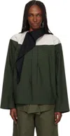 Sc103 Green Compass Blouse In Green