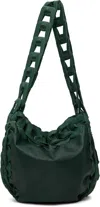 Sc103 Green Drum Bag In Botanic