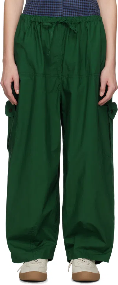 Sc103 Green Margin Trousers In Chroma