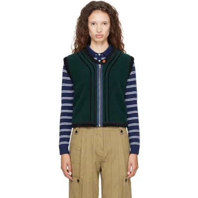 Sc103 Green Trove Vest In Drift