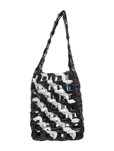 Pre-owned Sc103 Leather Shoulder Bag In Black