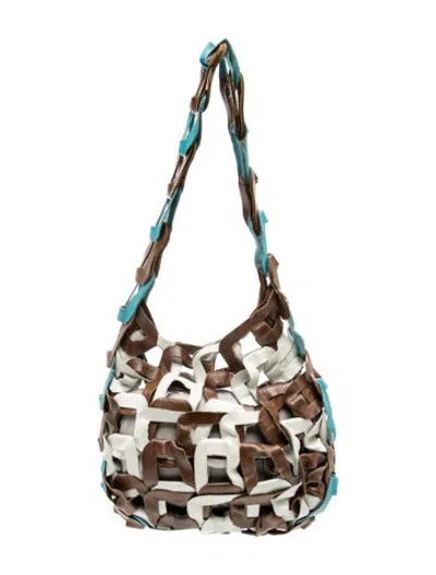 Pre-owned Sc103 Leather Shoulder Bag In Multicolor