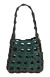 Sc103 Links Leather Shoulder Bag In Green